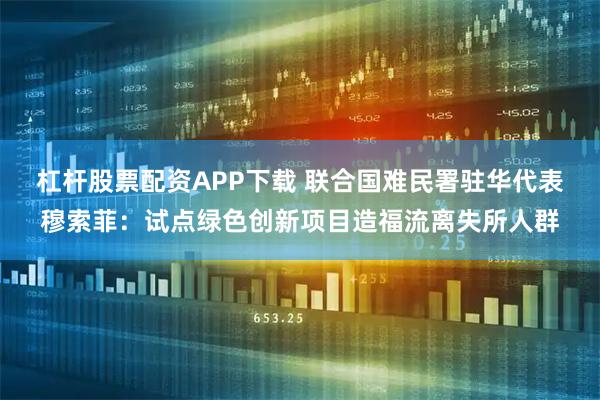 杠杆股票配资APP下载 联合国难民署驻华代表穆索菲：试点绿色创新项目造福流离失所人群